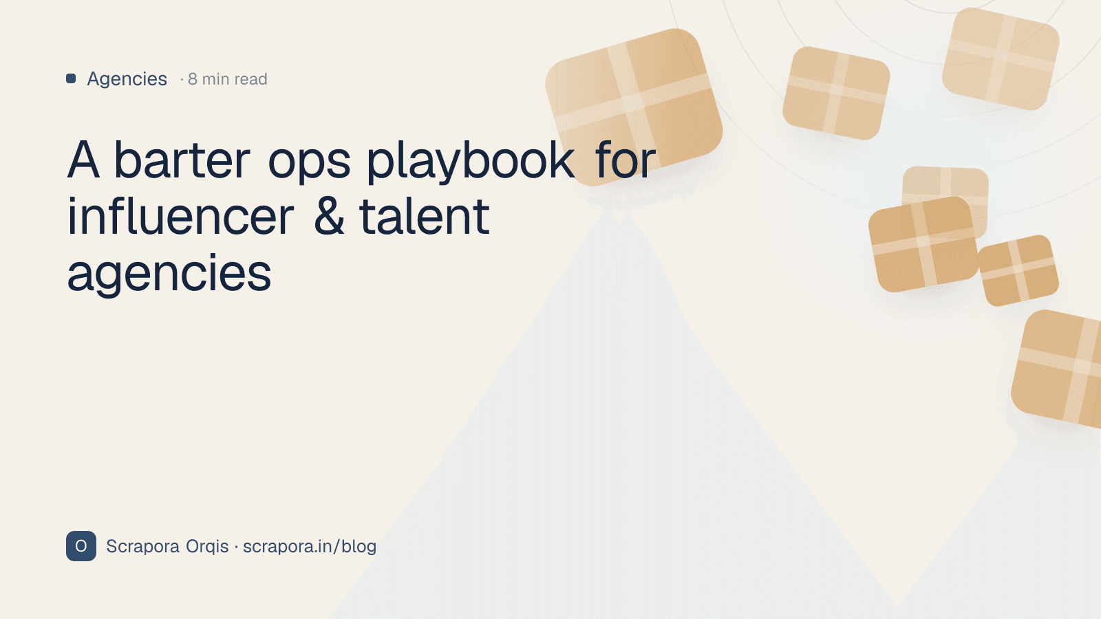 A barter ops playbook for influencer & talent agencies