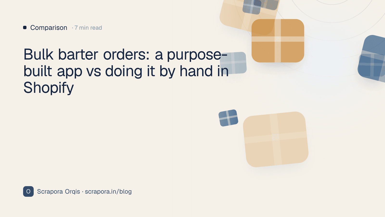 Bulk barter orders: a purpose-built app vs doing it by hand in Shopify