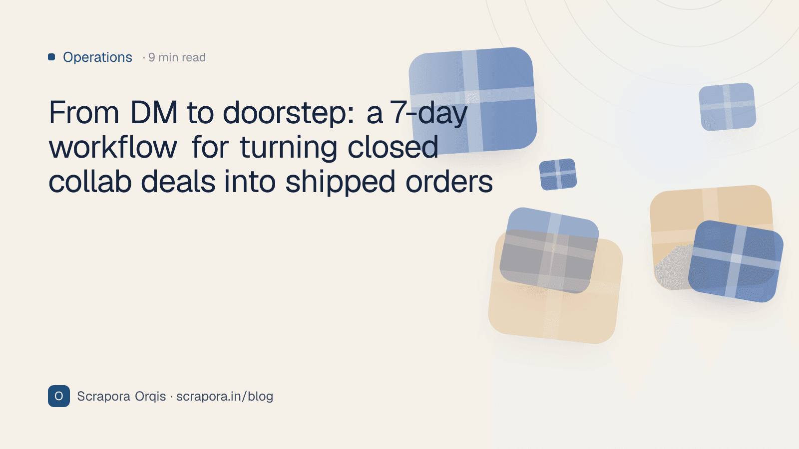 From DM to doorstep: a 7-day workflow for turning closed collab deals into shipped orders