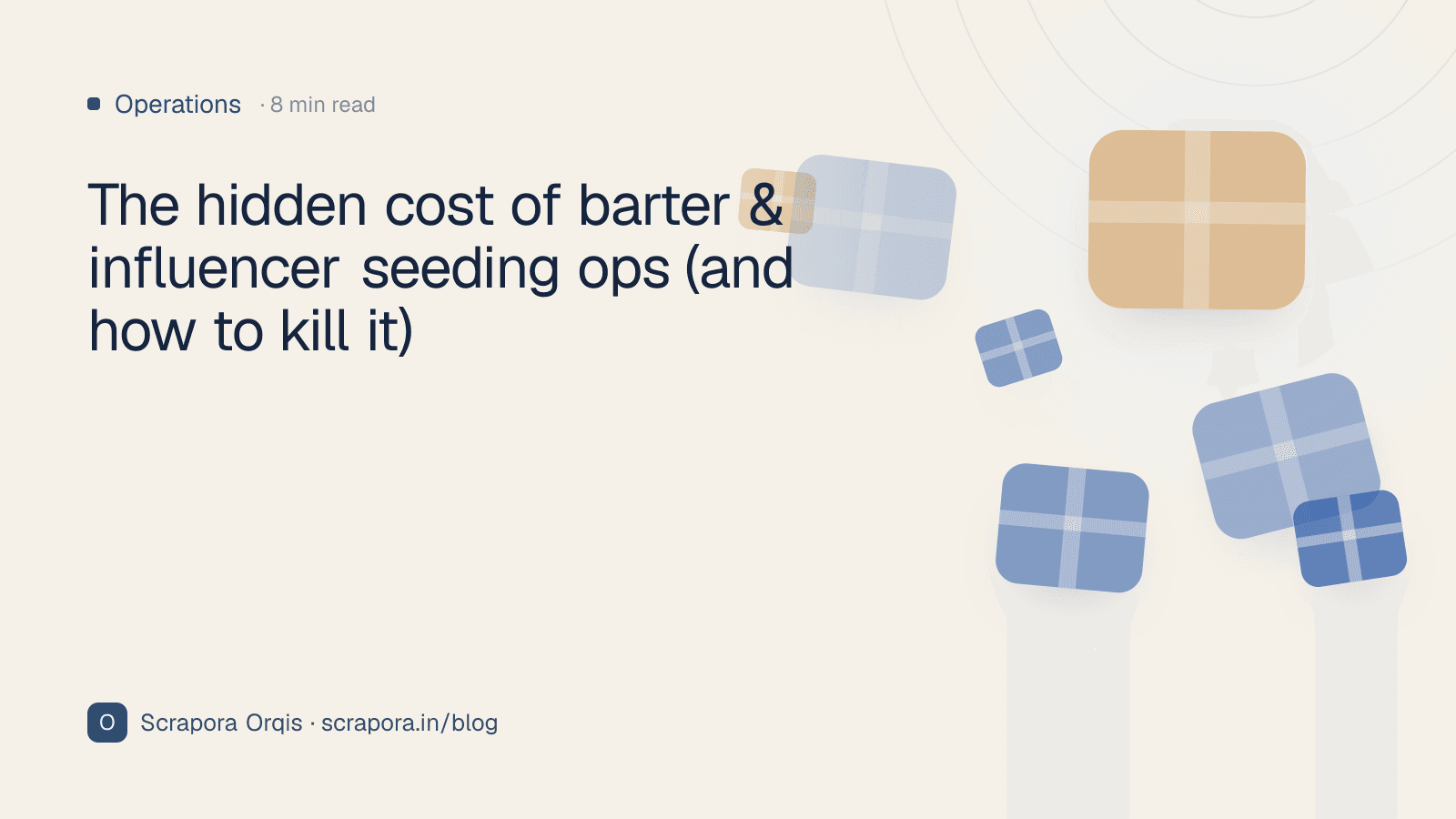 The hidden cost of barter & influencer seeding ops (and how to kill it)