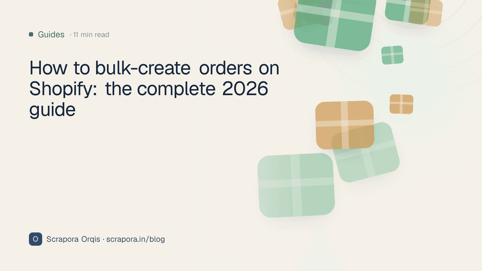 How to bulk-create orders on Shopify: the complete 2026 guide