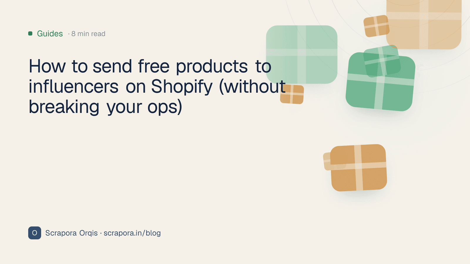How to send free products to influencers on Shopify (without breaking your ops)