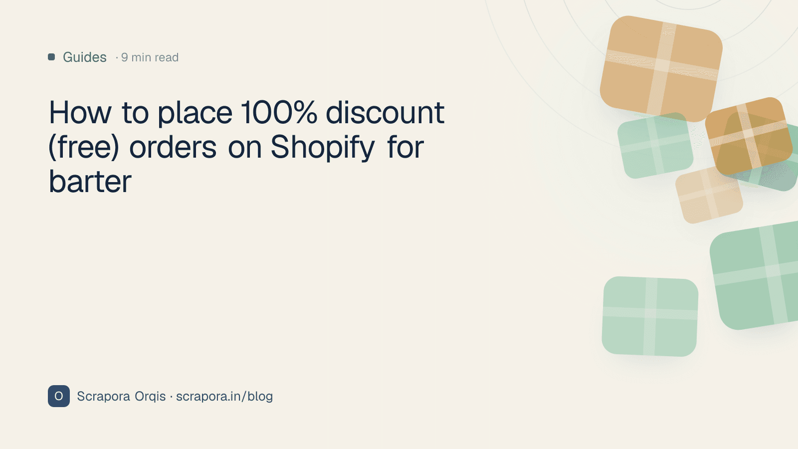 How to place 100% discount (free) orders on Shopify for barter