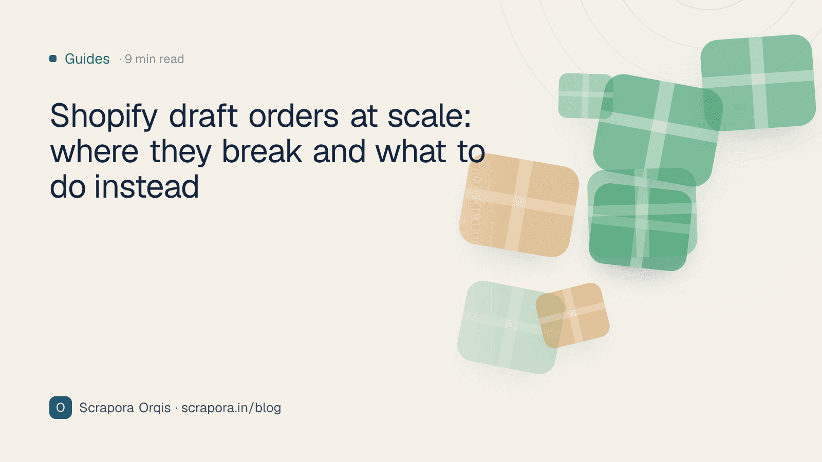 Shopify draft orders at scale: where they break and what to do instead